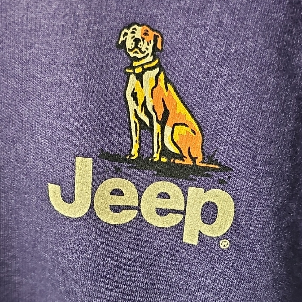 Jeep Purple Sweatshirt Dog, Built For Adventure Small New! - Picture 2 of 9